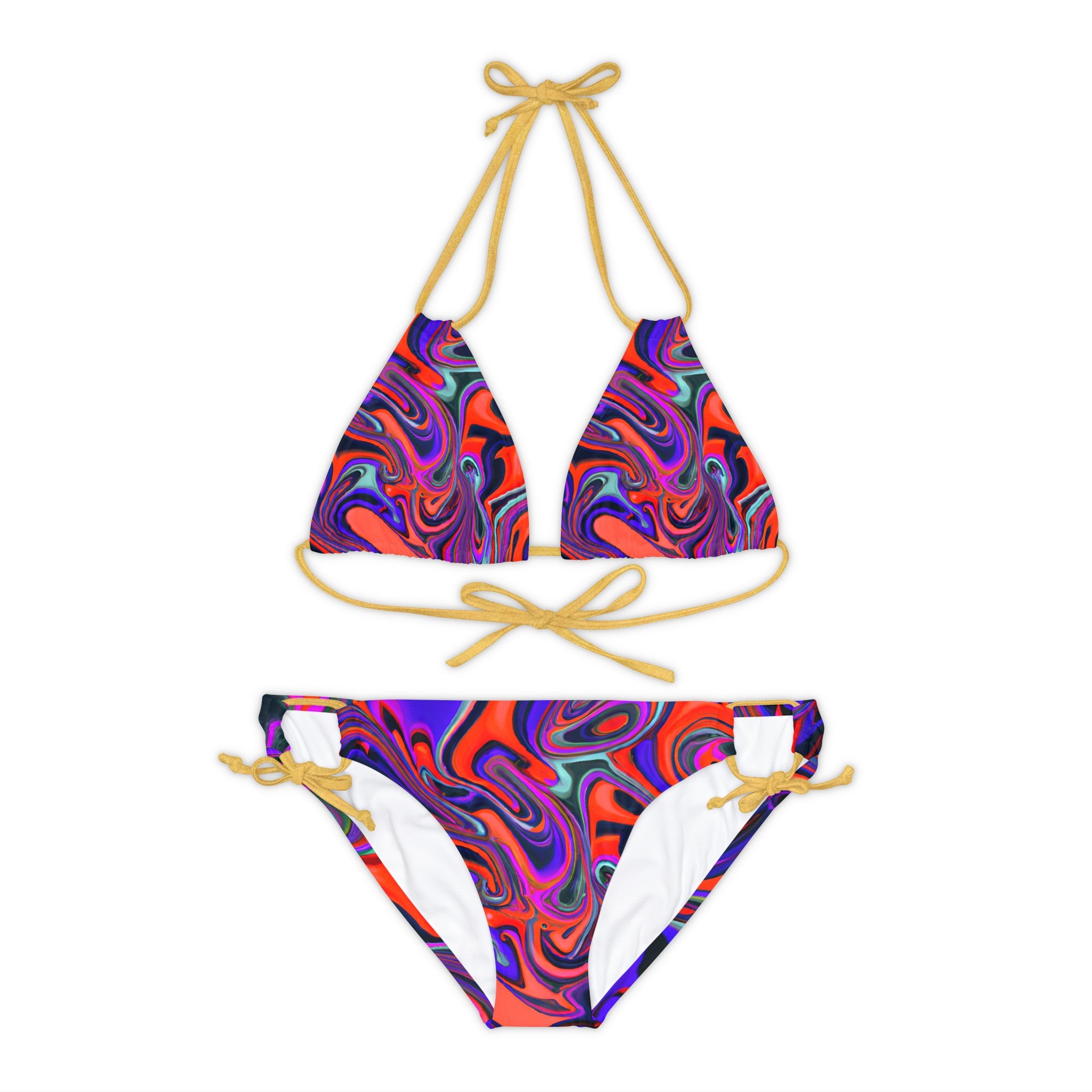 All Over Prints - Women's Euphoric Strappy Bikini - Acid Daddy