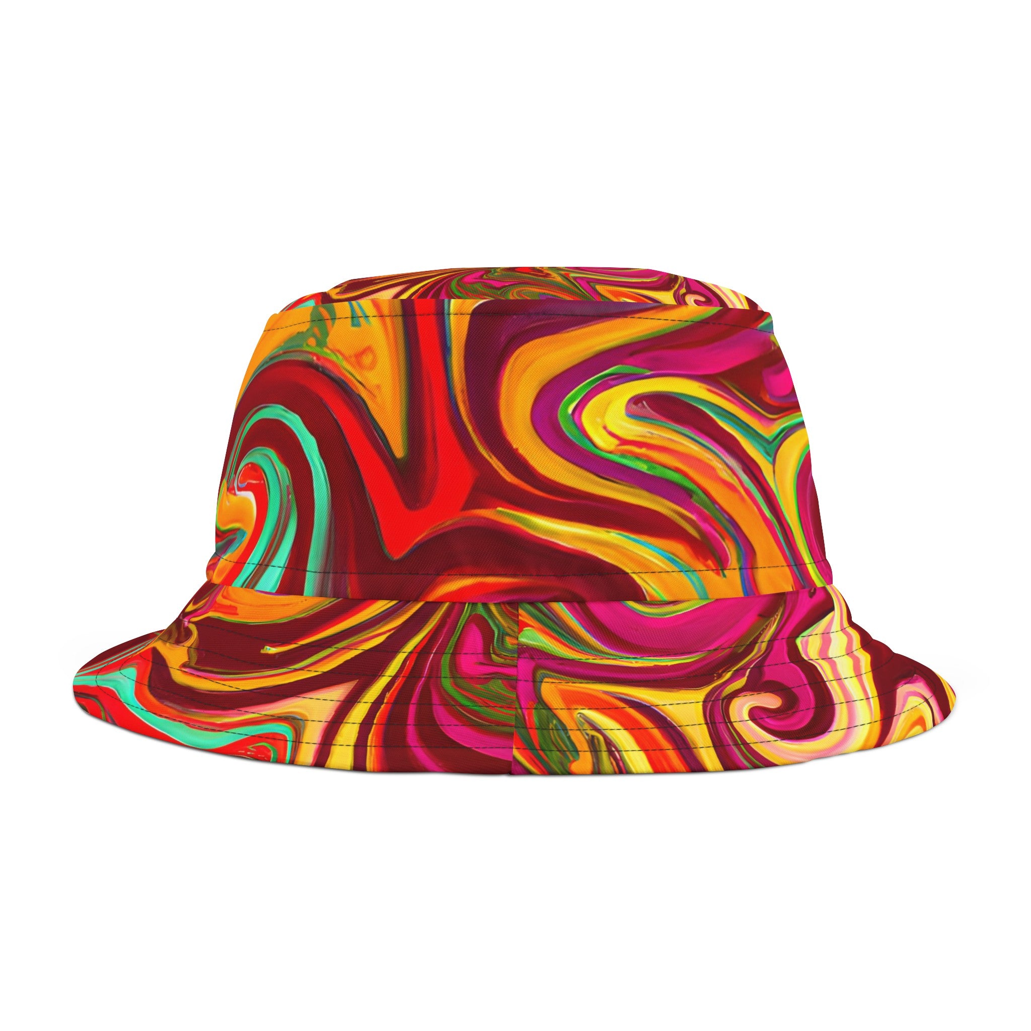 Hats - Aloha Fest Vibes Bucket Hat - Acid Daddy