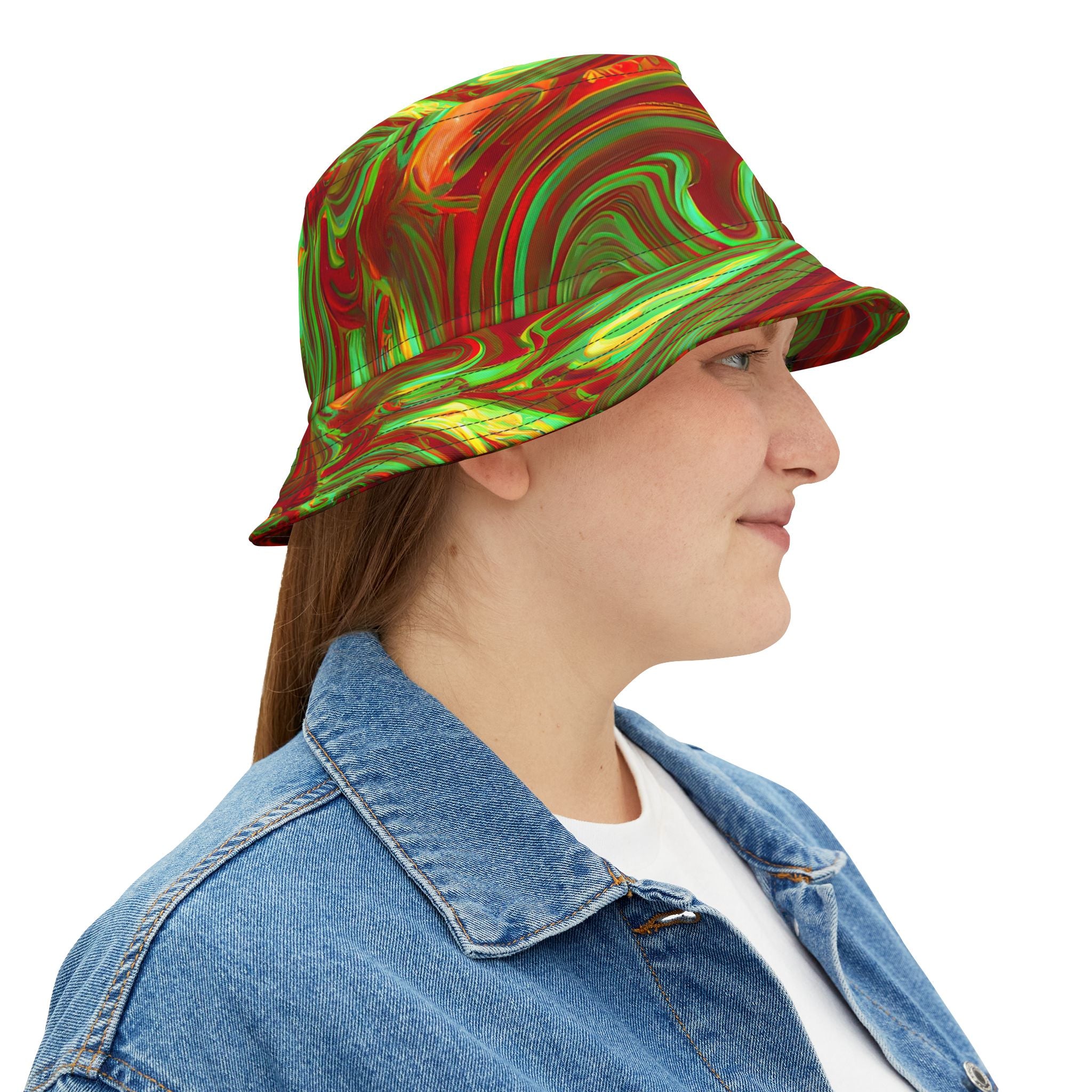 Retro Lime Bucket Hat