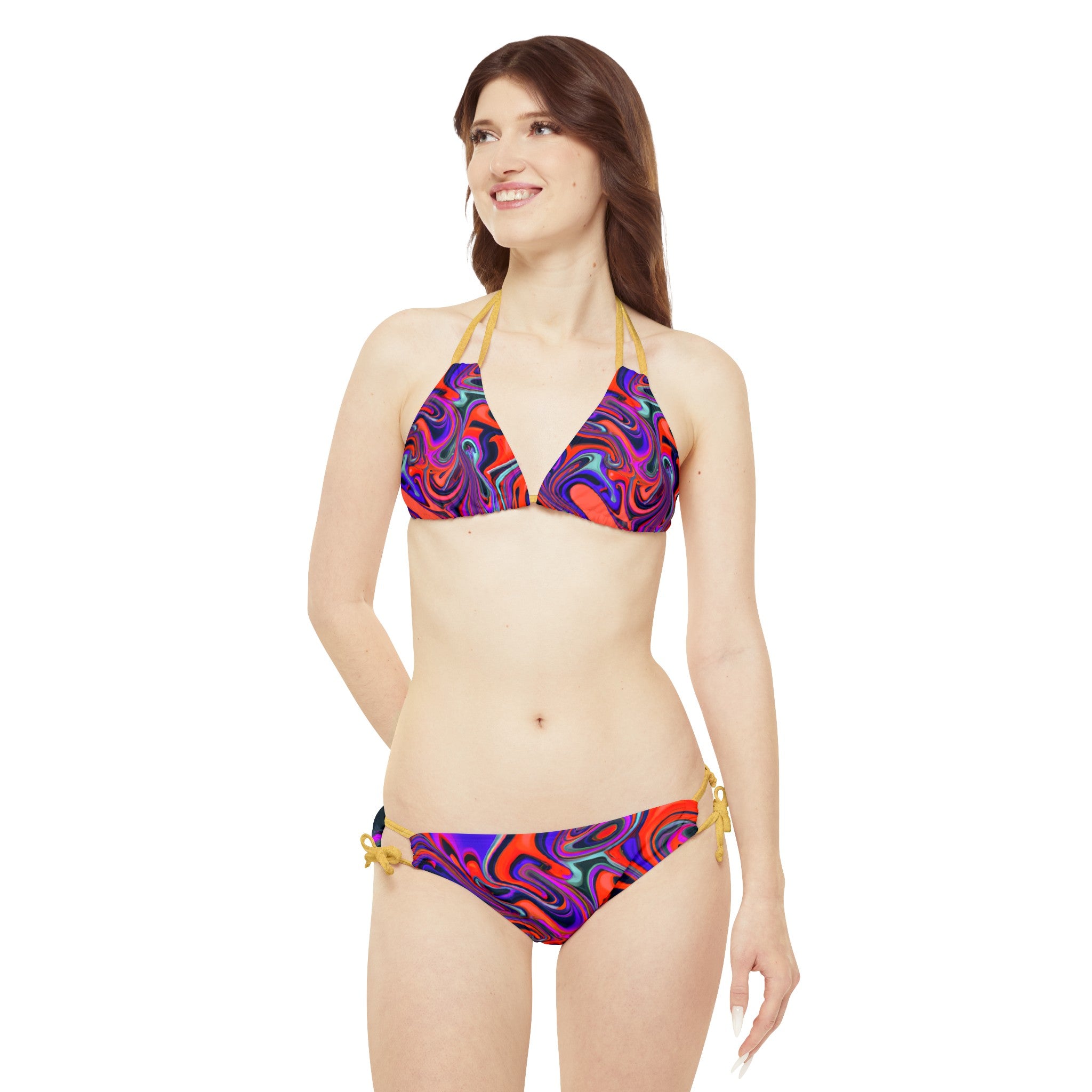 All Over Prints - Women's Euphoric Strappy Bikini - Acid Daddy