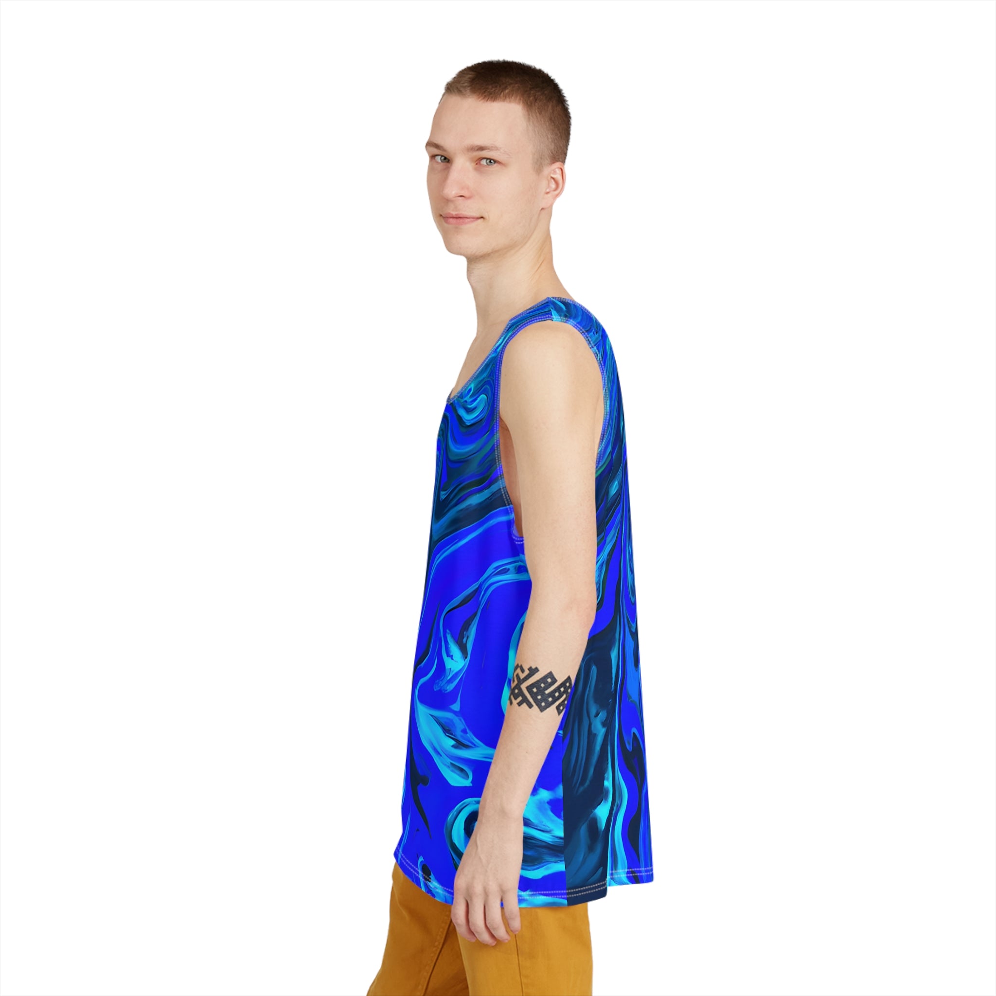 All Over Prints - Men's Chill Blue Ice Festival Tank Top - Acid Daddy