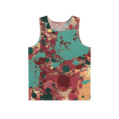 All Over Prints - Men's Marsala Sea Green Gold Tank Top - Acid Daddy