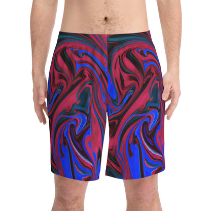 Tropical Blue Wave Beach Shorts