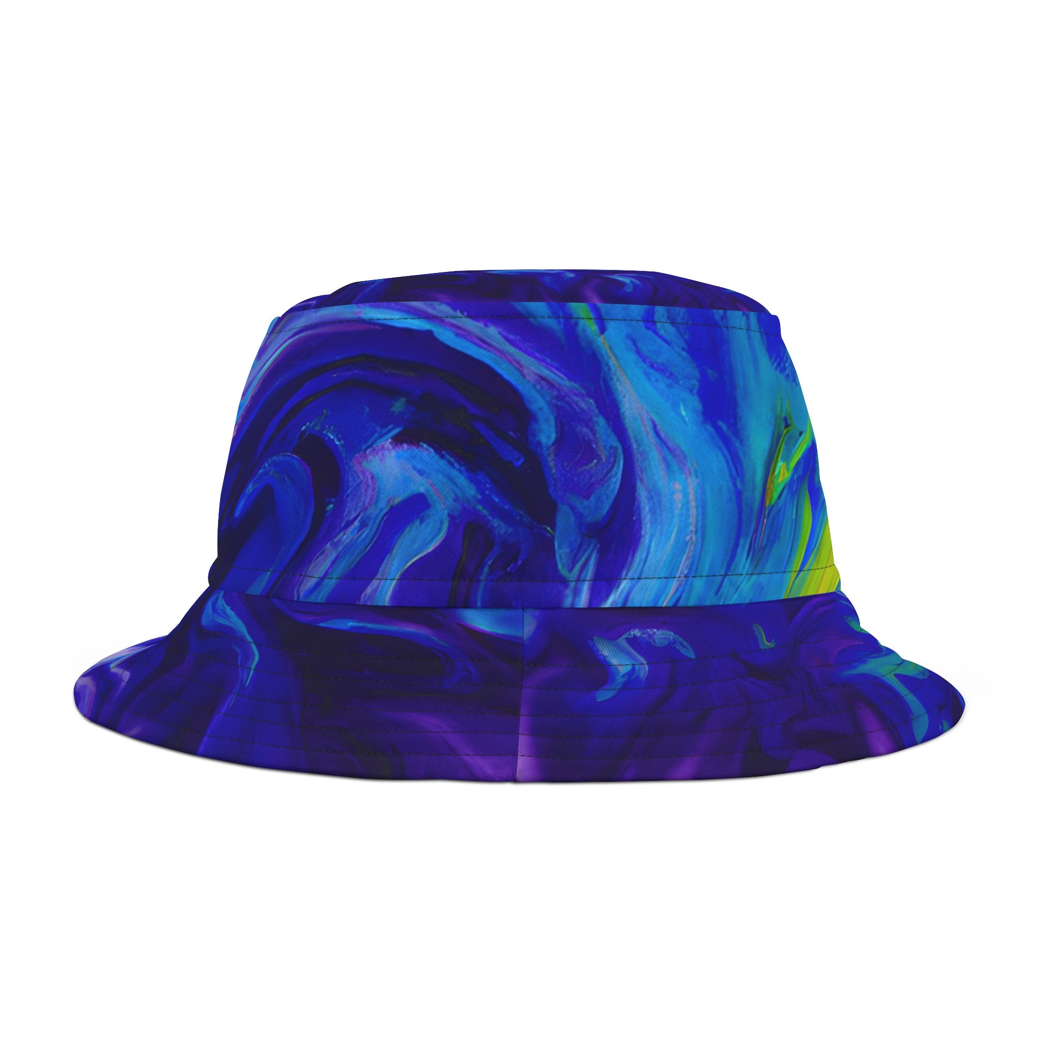 Hats - Blue Vortex Festival Vibes Bucket Hat - Acid Daddy