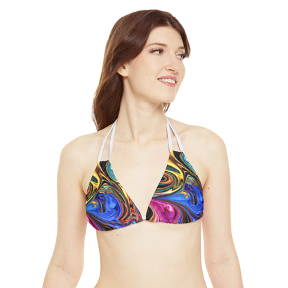 All Over Prints - Women's Painted Serenity Strappy Bikini - Acid Daddy