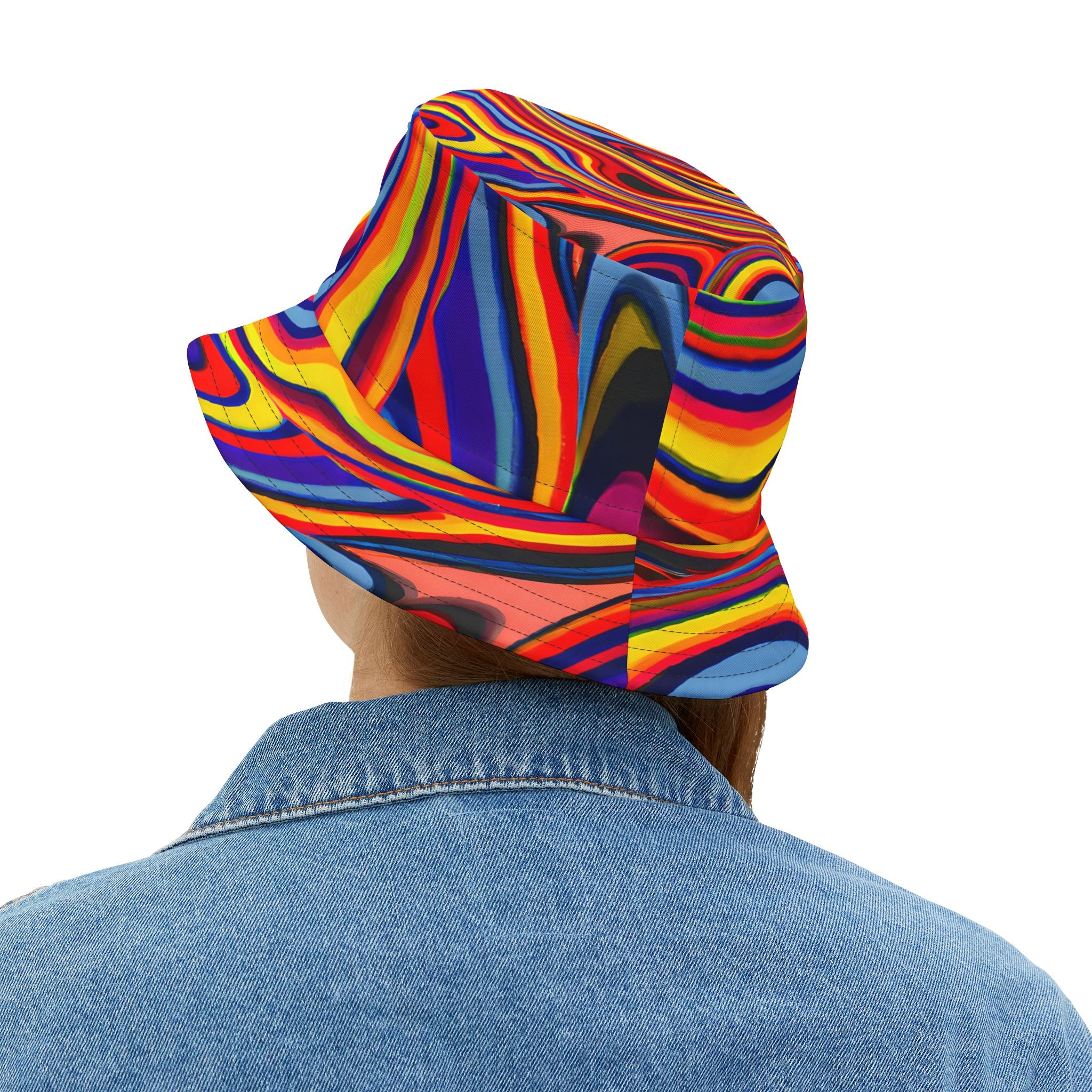 Retro Swirls Bucket Hat