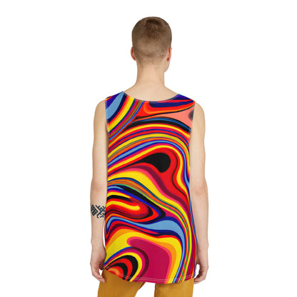 Festival Tank Tops - Retro Swirl Pop Tank Top - Acid Daddy