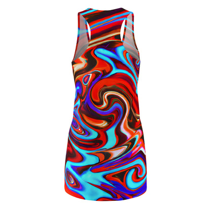 Red Vortex Racerback Dress