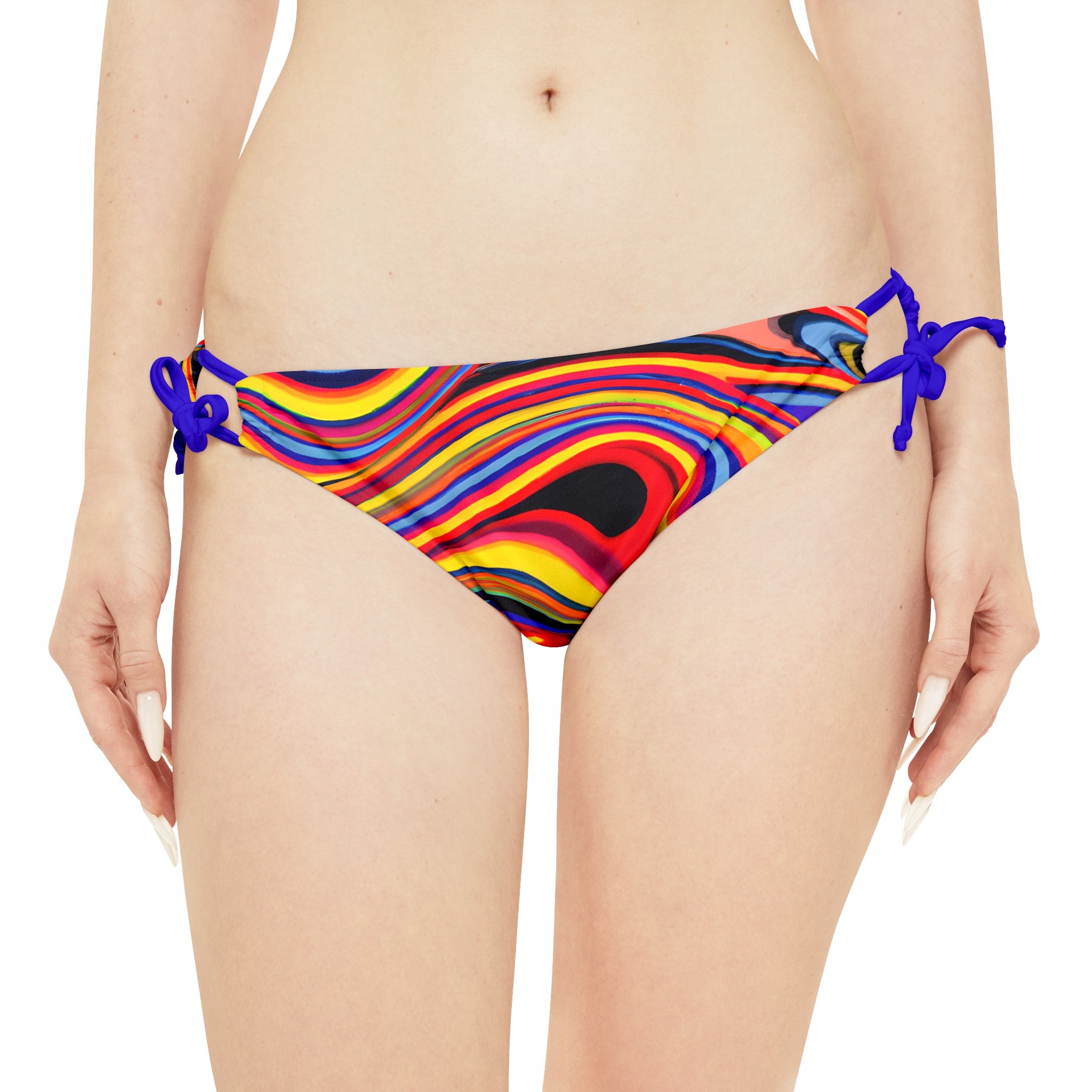 Women's Retro Swirl Strappy Bikini