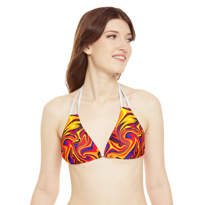 All Over Prints - Women's Tropical Fruit Fun Strappy Bikini - Acid Daddy