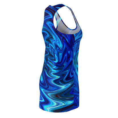 Vortex Blue Racerback Dress