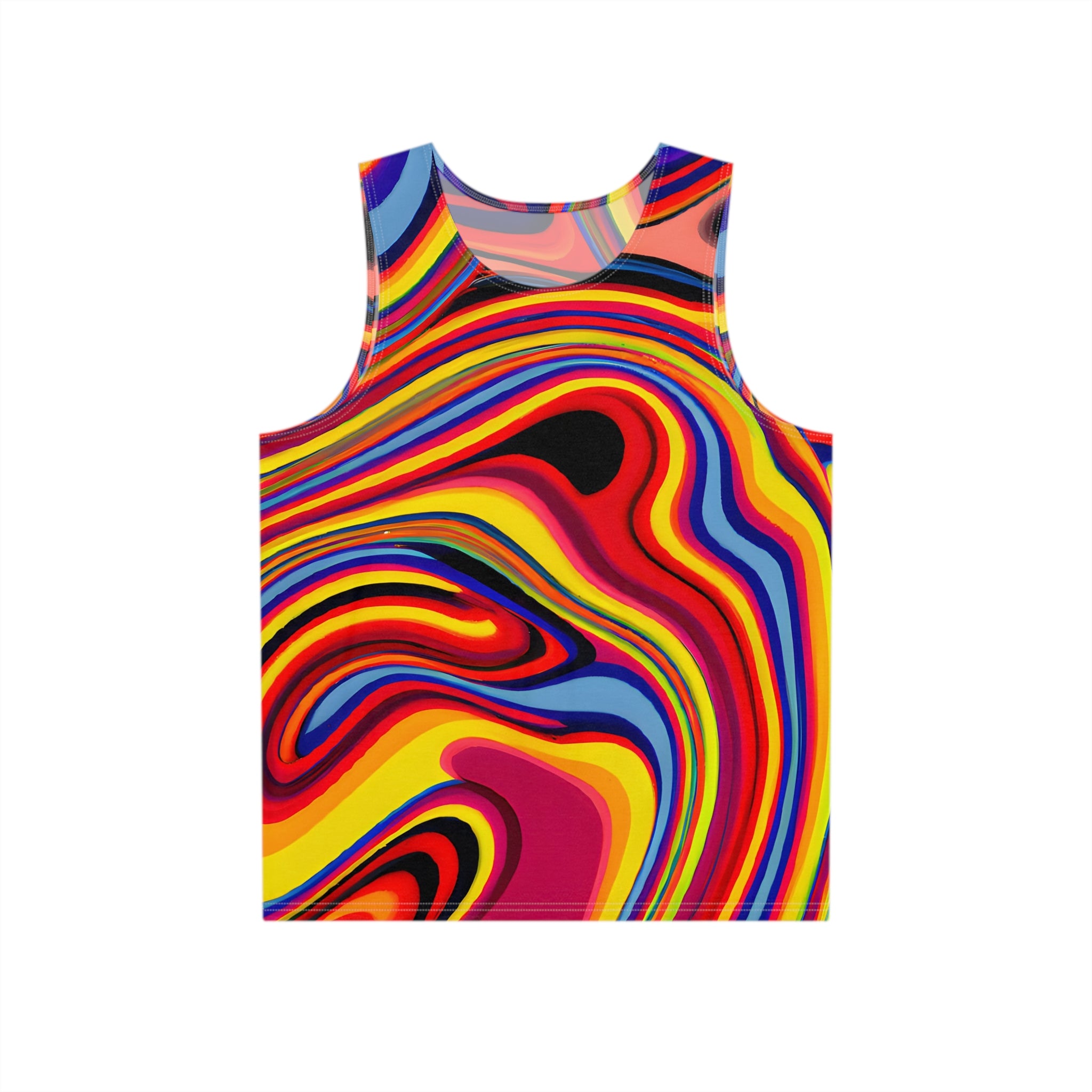 Festival Tank Tops - Retro Swirl Pop Tank Top - Acid Daddy