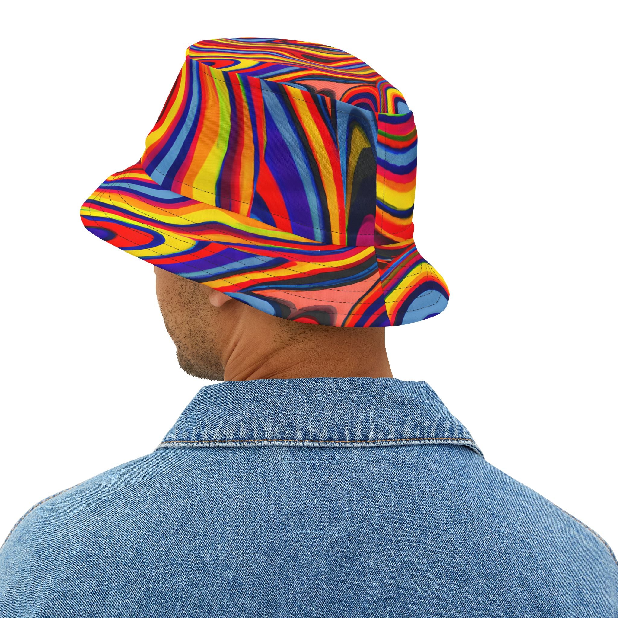 Retro Swirls Bucket Hat