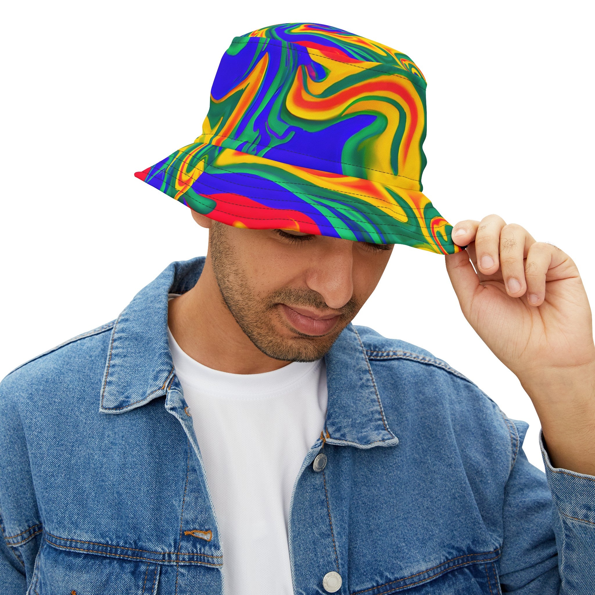 Fire Groove Rave Festival Bucket Hat Hats at Acid Daddy