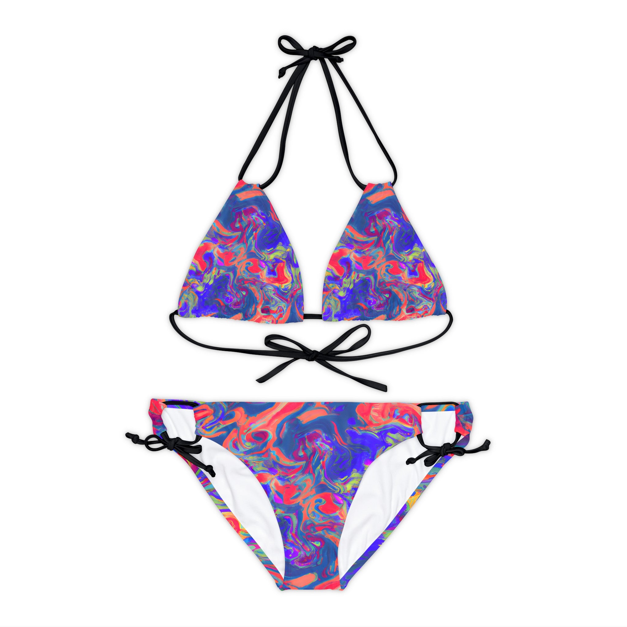 All Over Prints - Women's Pastel Dream Chic Strappy Bikini - Acid Daddy