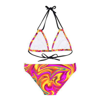 All Over Prints - Daisy Carnival Strappy Bikini - Acid Daddy