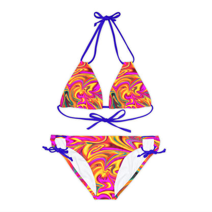 All Over Prints - Daisy Carnival Strappy Bikini - Acid Daddy