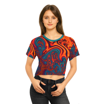 Eccentric Orange Chic Crop Top Tee