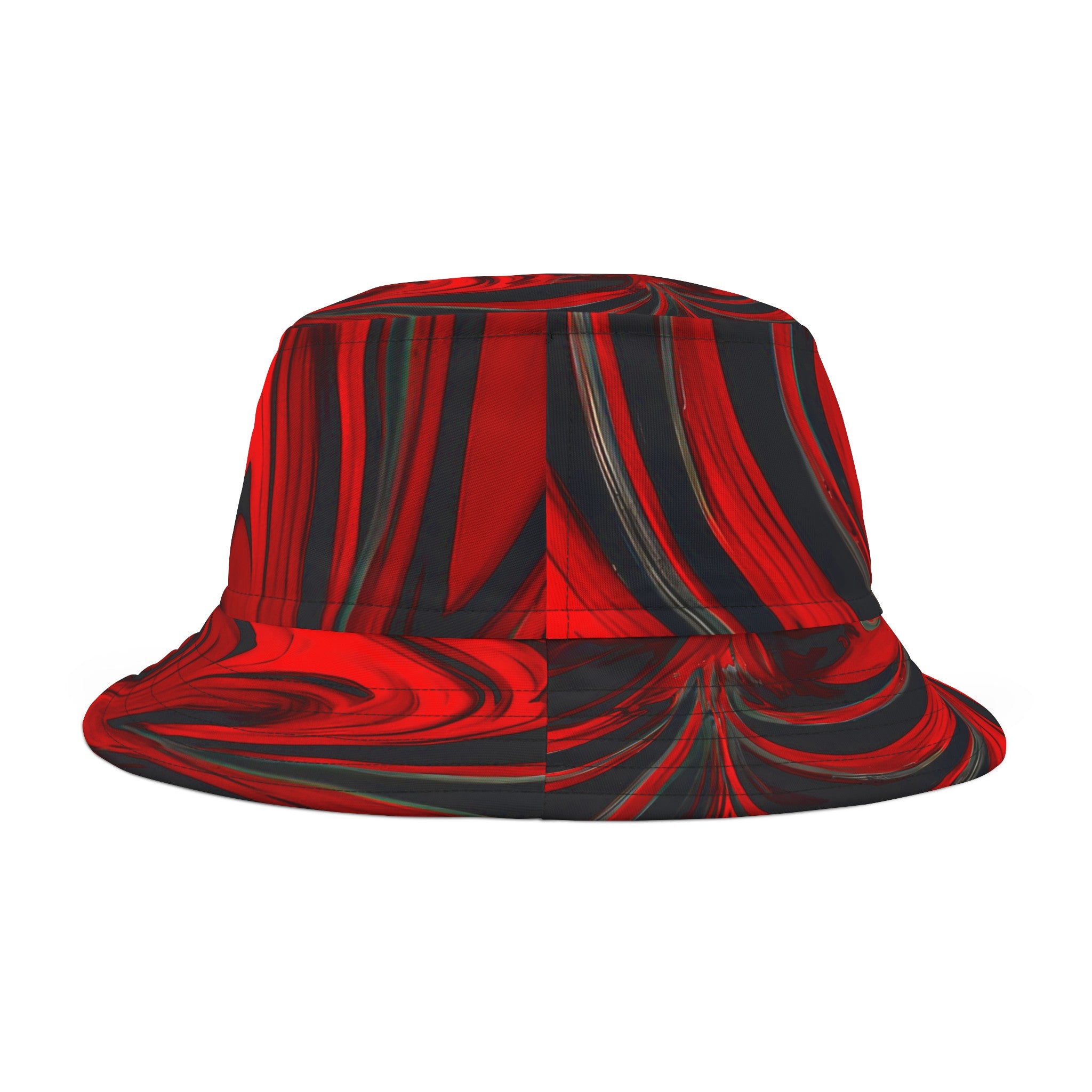 Hats - Raging Red Groove Vibes Bucket Hat - Acid Daddy