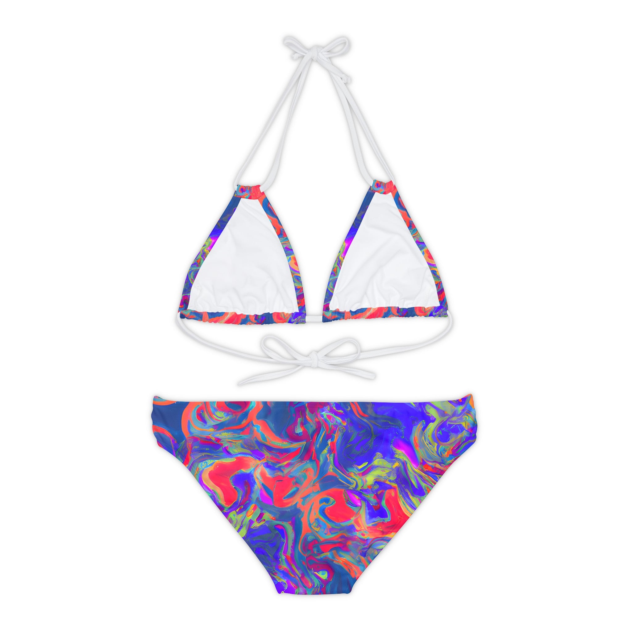 All Over Prints - Women's Pastel Dream Chic Strappy Bikini - Acid Daddy