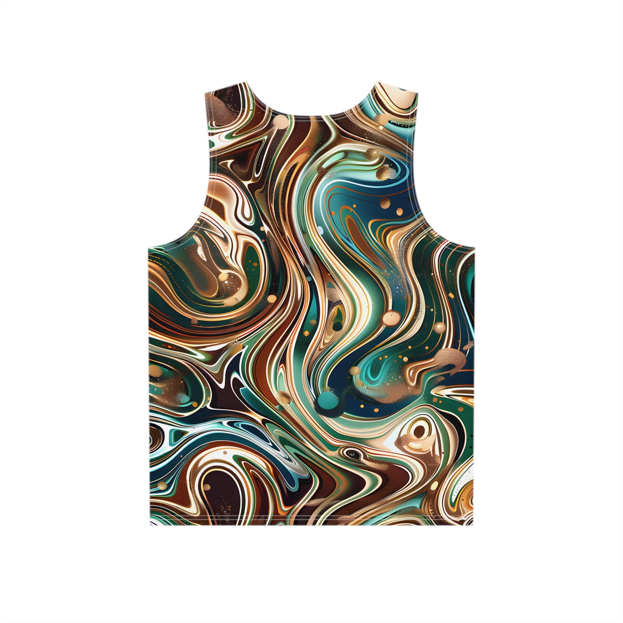 All Over Prints - Sapphire Emerald Splash Tank Top - Acid Daddy