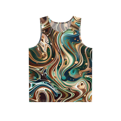 All Over Prints - Sapphire Emerald Splash Tank Top - Acid Daddy