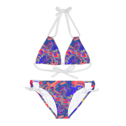 All Over Prints - Women's Pastel Dream Chic Strappy Bikini - Acid Daddy