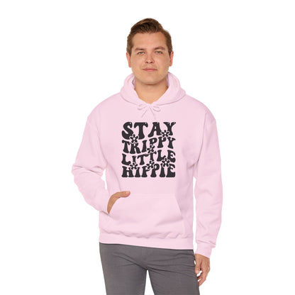 Festival Gear - Hoodie - Trippy Hippie Slogan Winter Hoodie (Front Print) - Acid Daddy