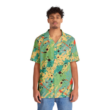 Hawaiian Shirts - Men's Cerulean Peach - Maroon Shirt Hawaiian - Acid Daddy