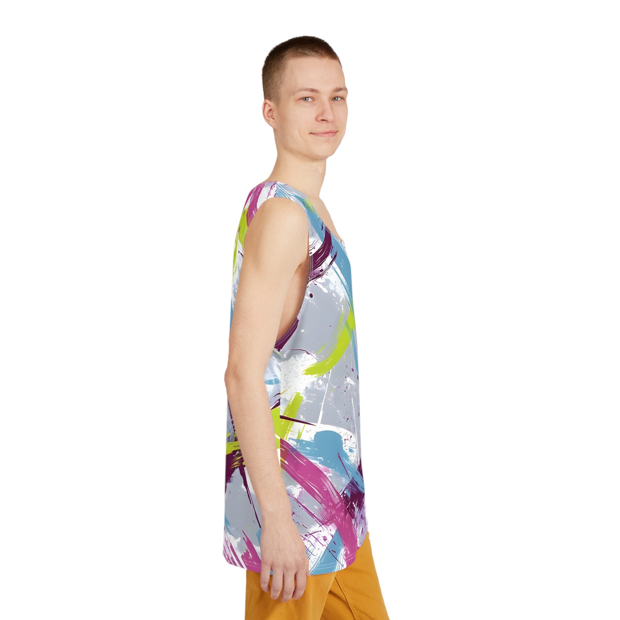 All Over Prints - Summer Gray Splash Tank Top - Acid Daddy