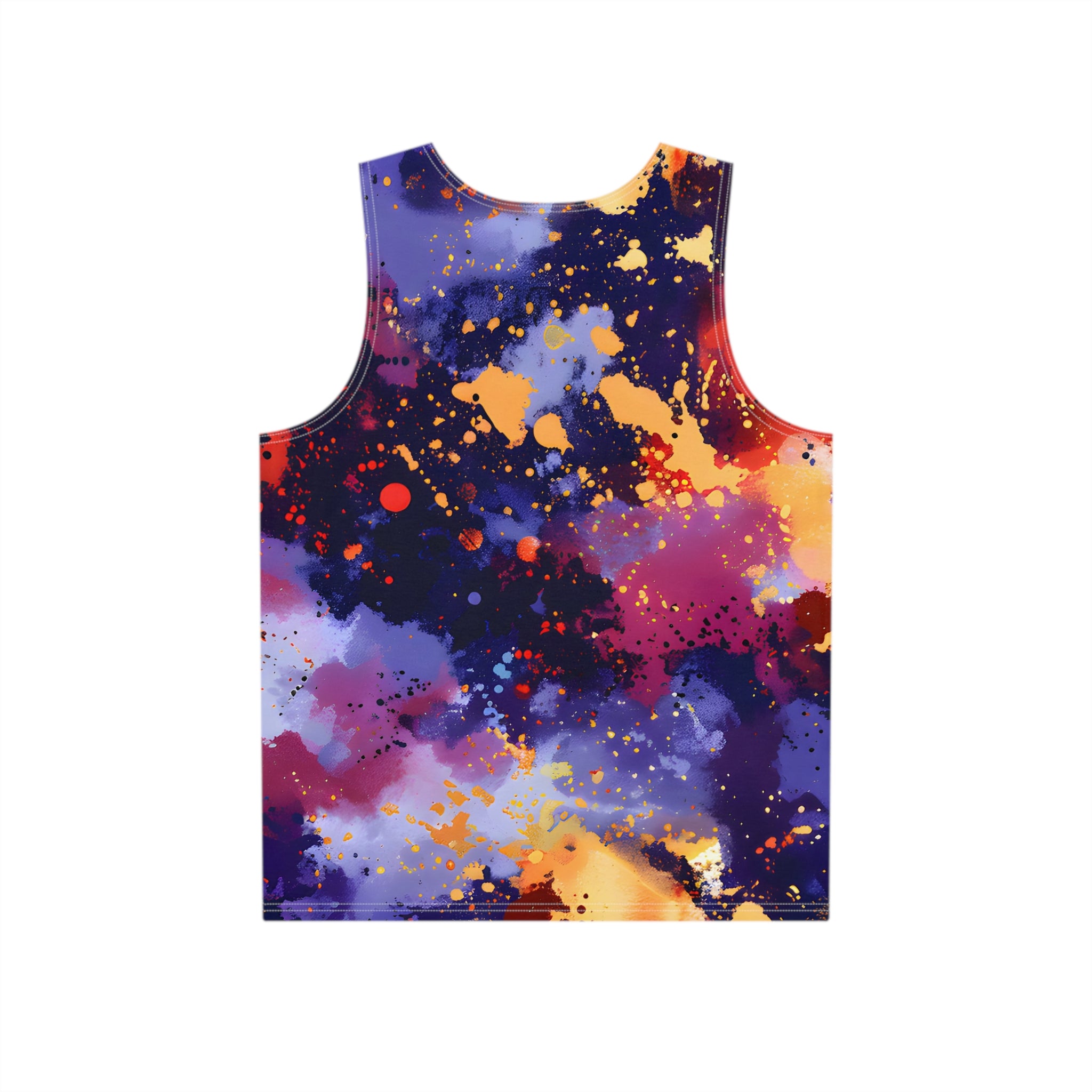 Men's Electric Tomato Splash Tank Top