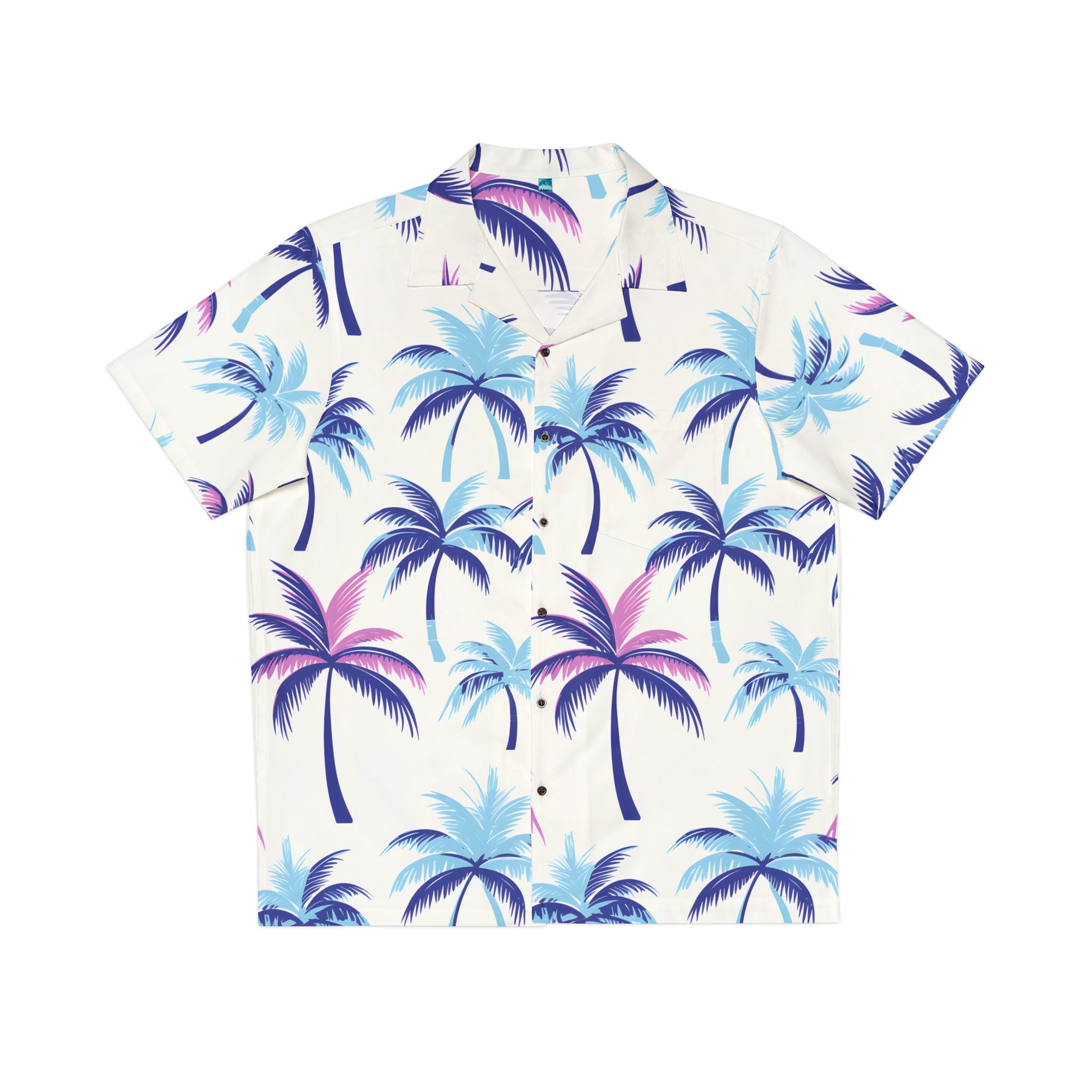 Festival Gear - Hawaiian Shirts - Men's Purple Palms Hawaiian Shirt - Acid Daddy