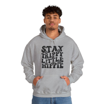 Festival Gear - Hoodie - Trippy Hippie Slogan Winter Hoodie (Front Print) - Acid Daddy