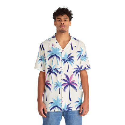 Hawaiian Shirts - Men's Purple Palms Hawaiian Shirt - Acid Daddy