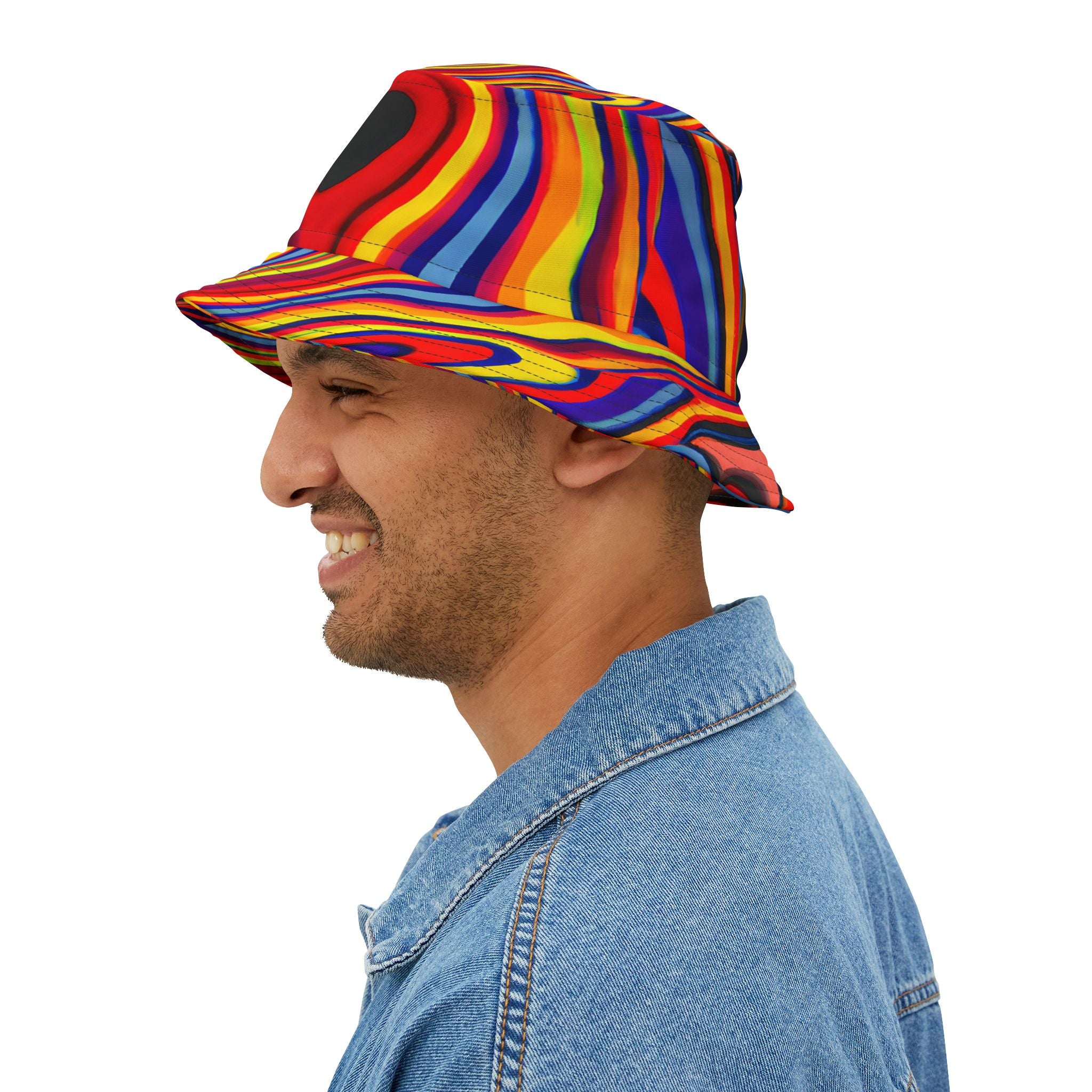 Retro Swirls Bucket Hat