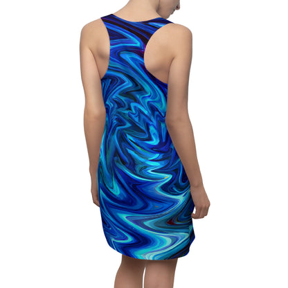 Vortex Blue Racerback Dress