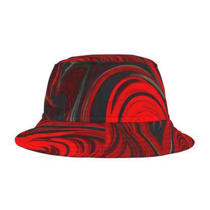 Hats - Raging Red Groove Vibes Bucket Hat - Acid Daddy