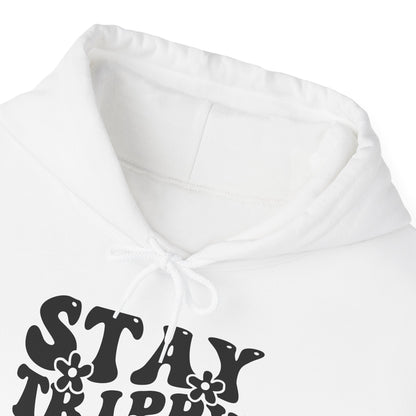 Festival Gear - Hoodie - Trippy Hippie Slogan Winter Hoodie (Front Print) - Acid Daddy