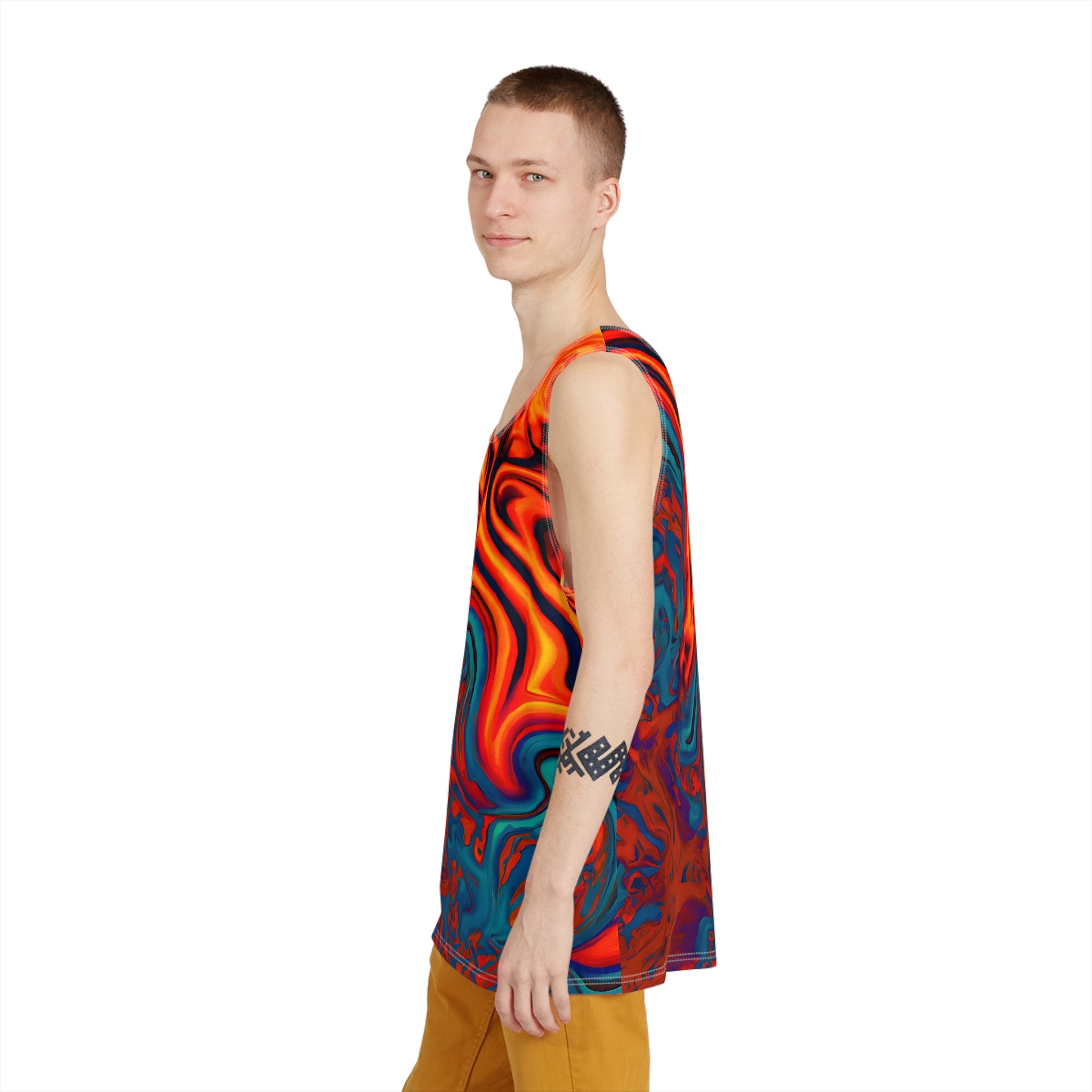 Tank Tops - Men's Eccentric Orange Tank Top - Acid Daddy