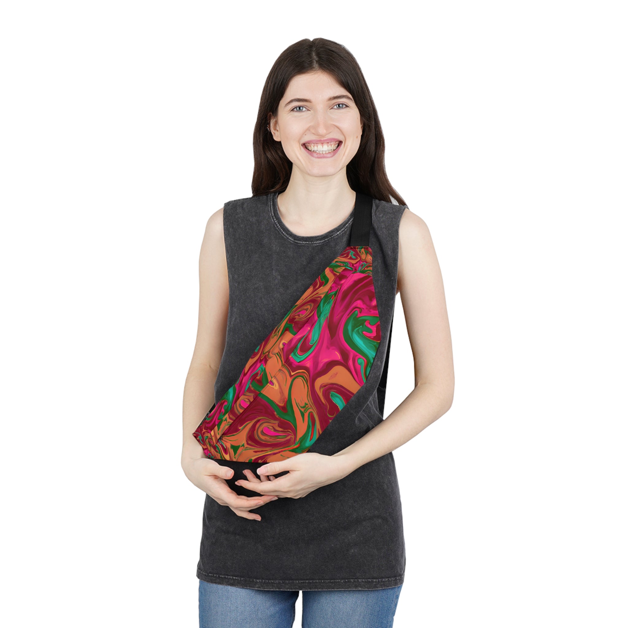 Bags - Vibrant Psychedelic Forest Fanny Pack (Large) - Acid Daddy