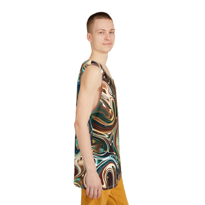 All Over Prints - Sapphire Emerald Splash Tank Top - Acid Daddy