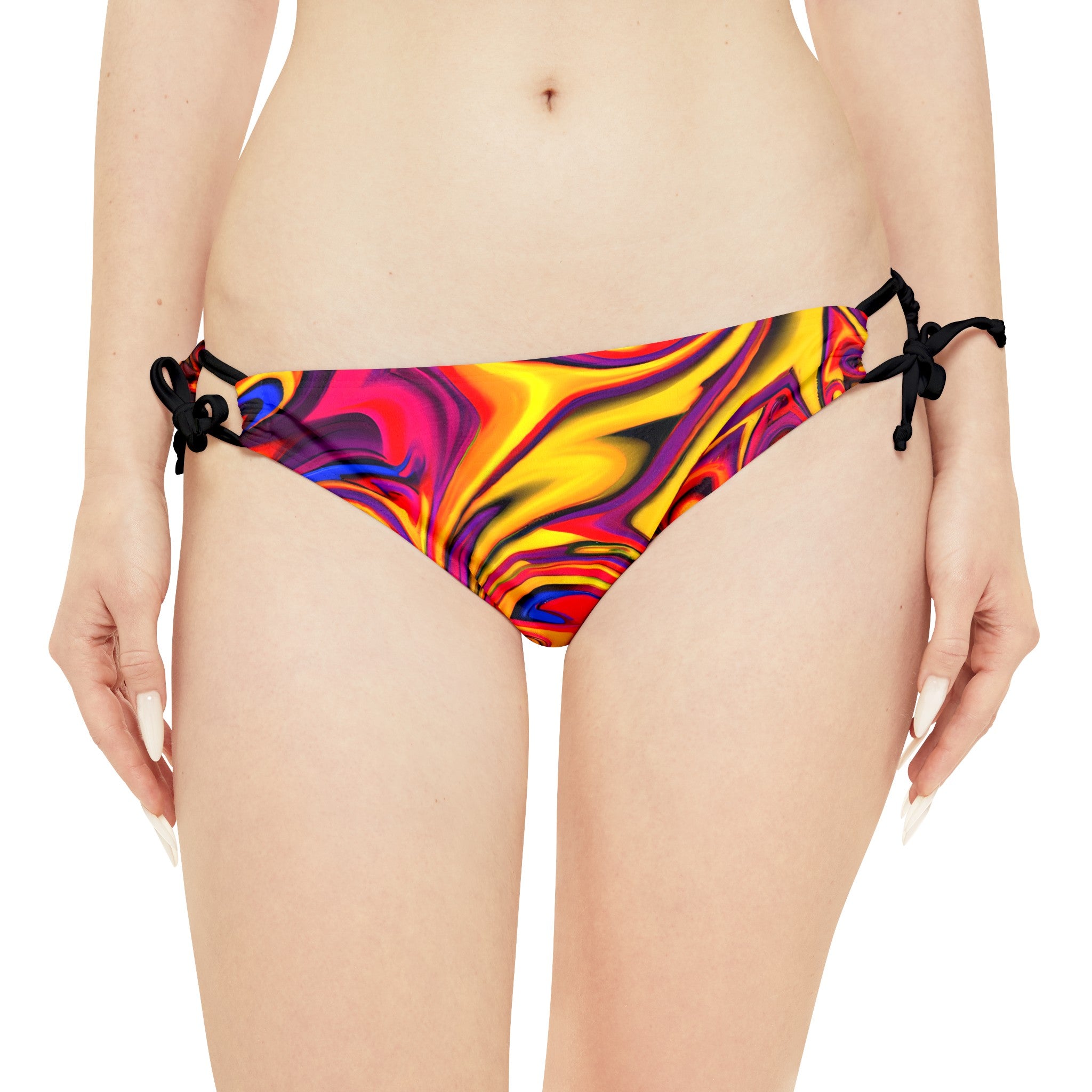 All Over Prints - Women's Tropical Fruit Fun Strappy Bikini - Acid Daddy