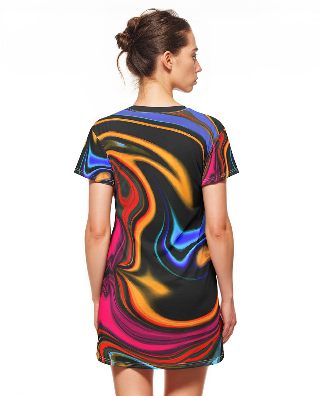 Festival Dresses - Infinity Bliss T - Shirt Dress - Acid Daddy