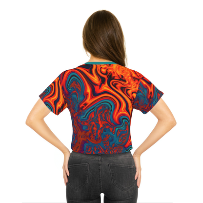 Eccentric Orange Chic Crop Top Tee