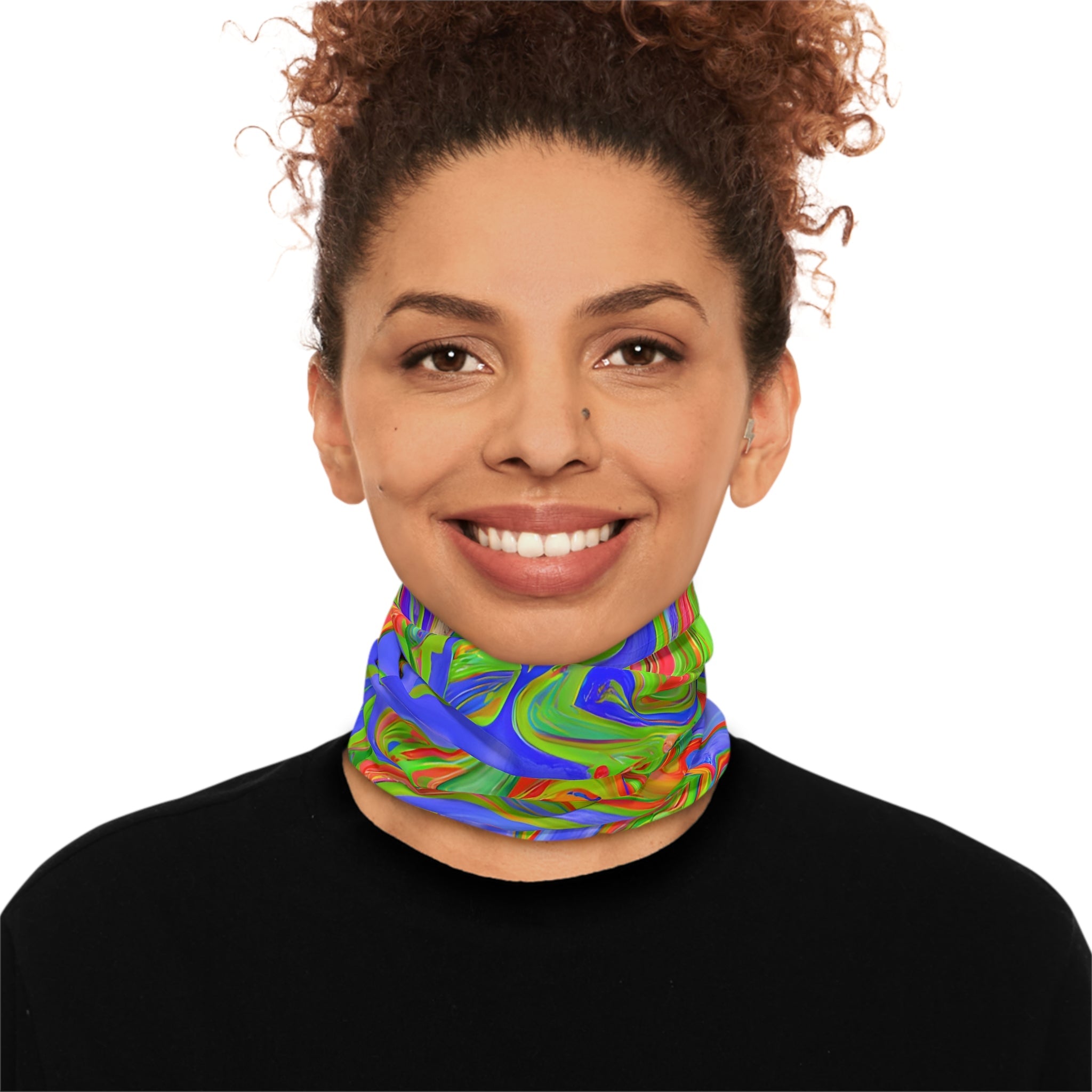 Gaiters - Acid Drip Green Lightweight Neck Gaiter - Acid Daddy