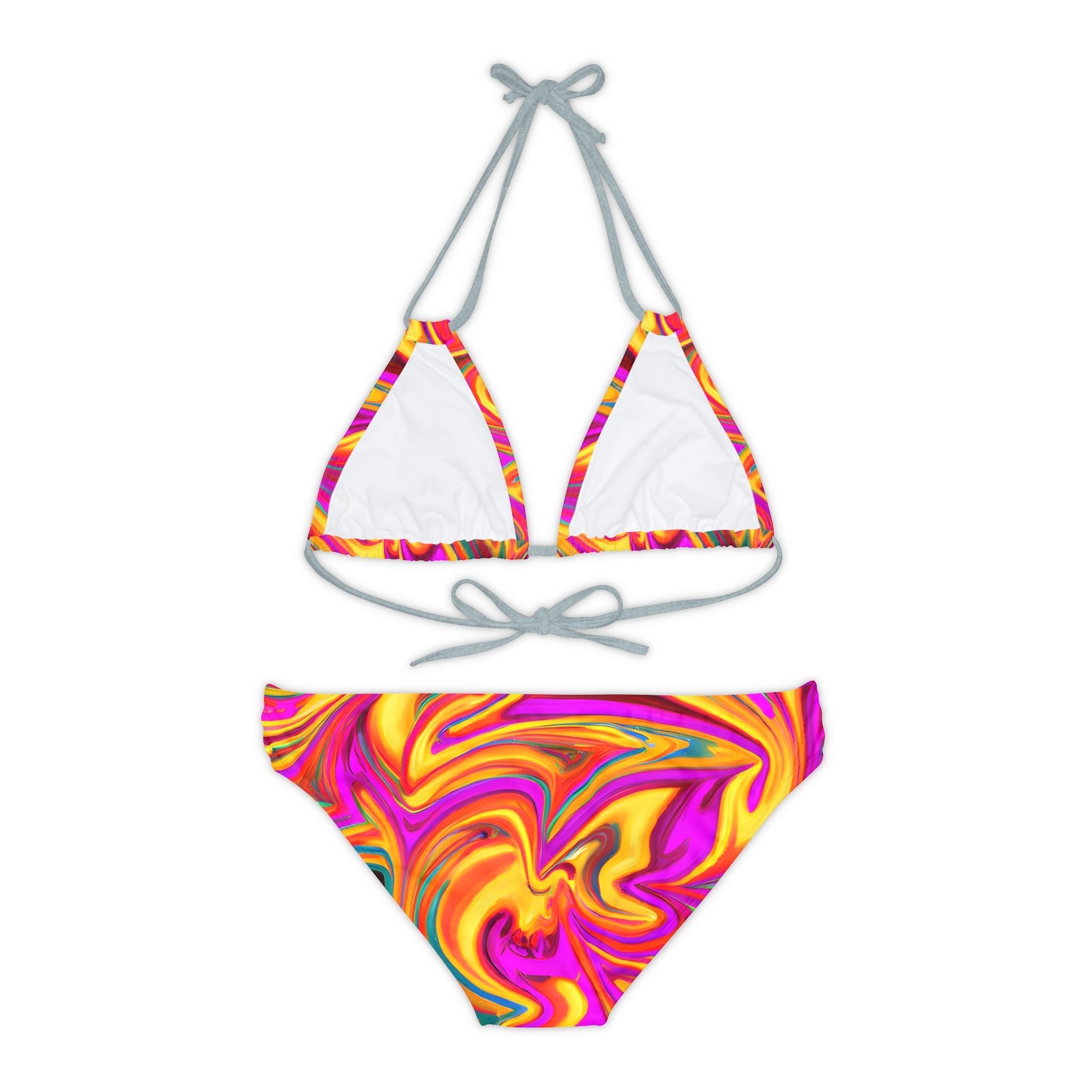 All Over Prints - Daisy Carnival Strappy Bikini - Acid Daddy