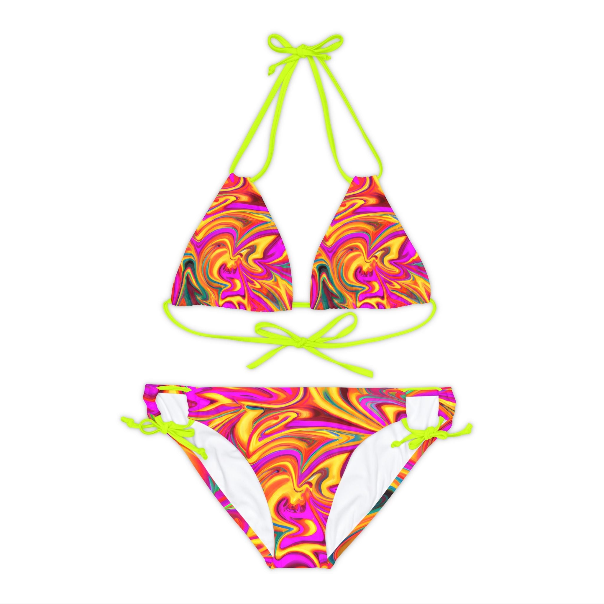 All Over Prints - Daisy Carnival Strappy Bikini - Acid Daddy