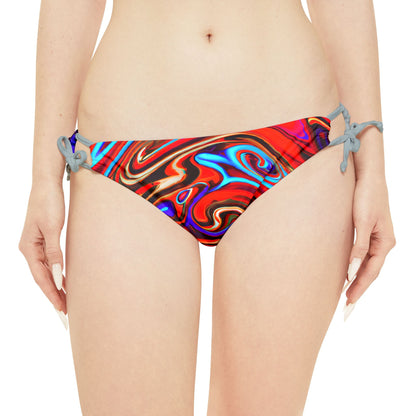 All Over Prints - Red Vortex Strappy Bikini - Acid Daddy