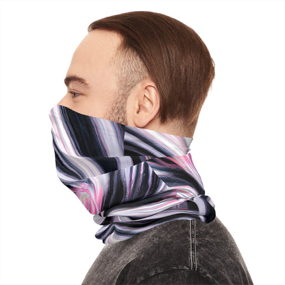 Gaiters - Black Pink Spin Midweight Neck Gaiter - Acid Daddy