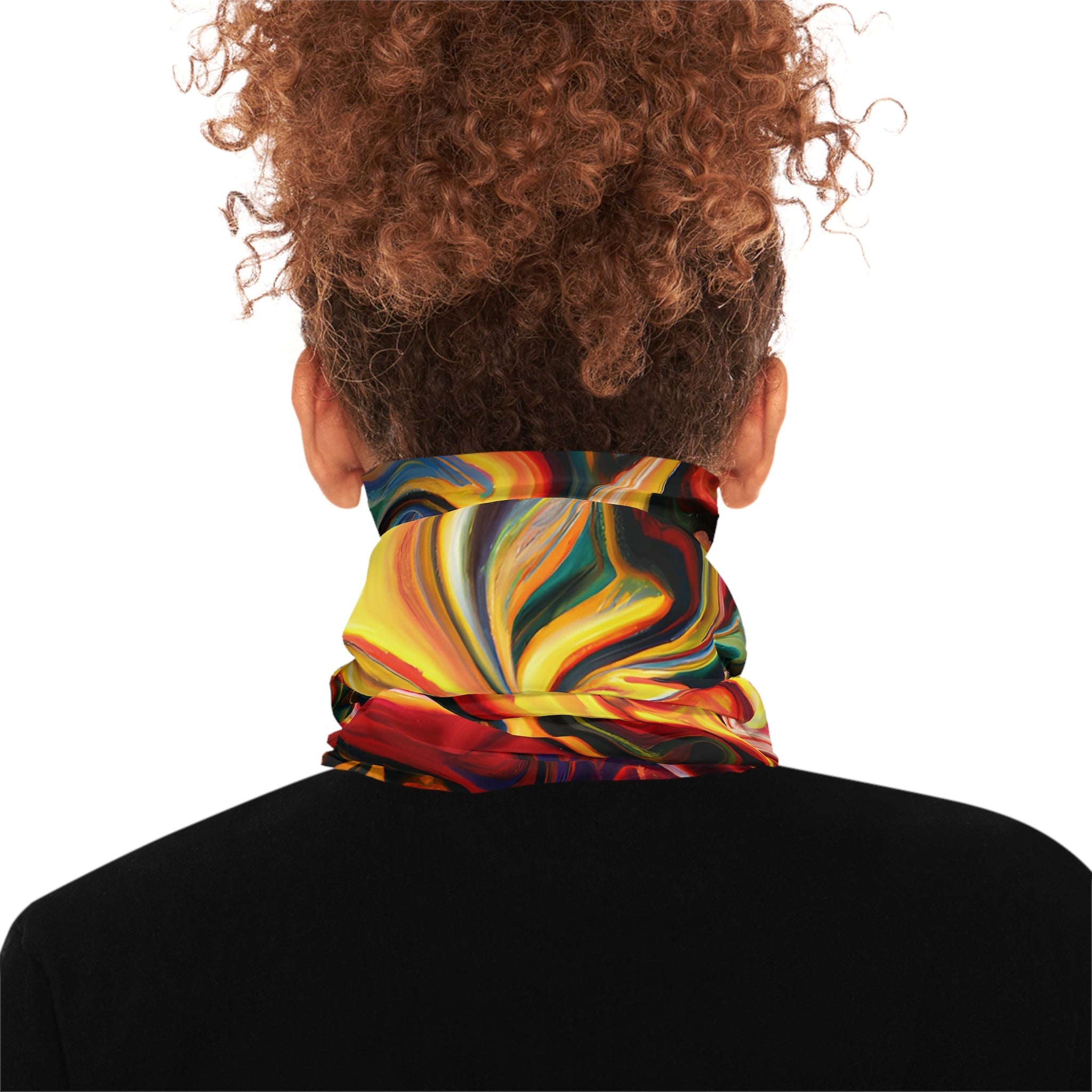 Gaiters - Colorful Spicy Swirl Midweight Neck Gaiter - Acid Daddy